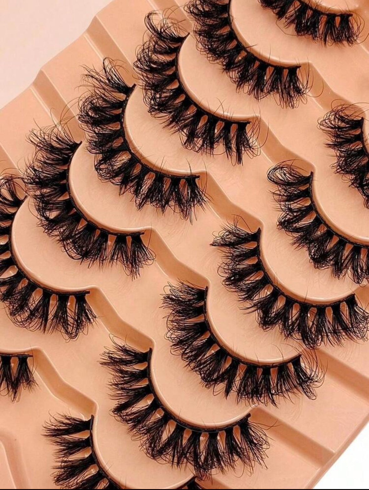 Pack of 7 D curl eyelashes