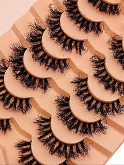 Pack of 7 D curl eyelashes