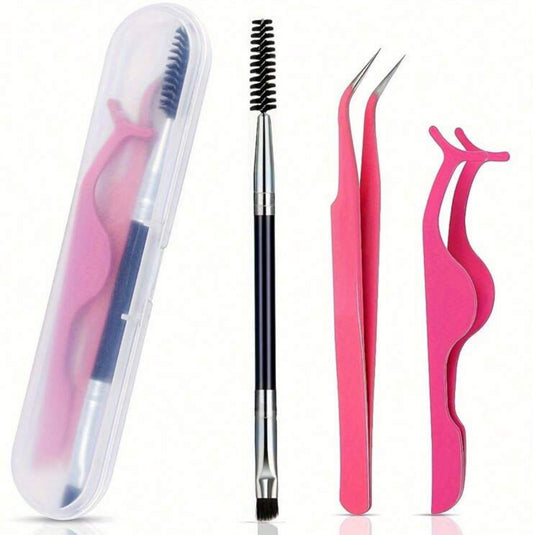 Pink Tweezer Set